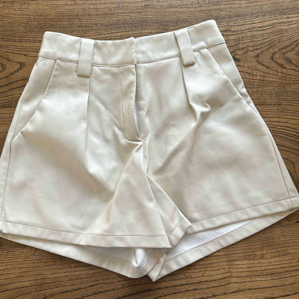 TCEC “leather” shorts NWOT